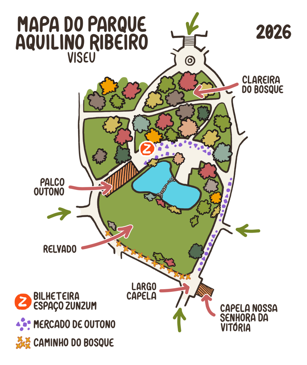 Mapa do Parque Aquilino Ribeiro, Viseu